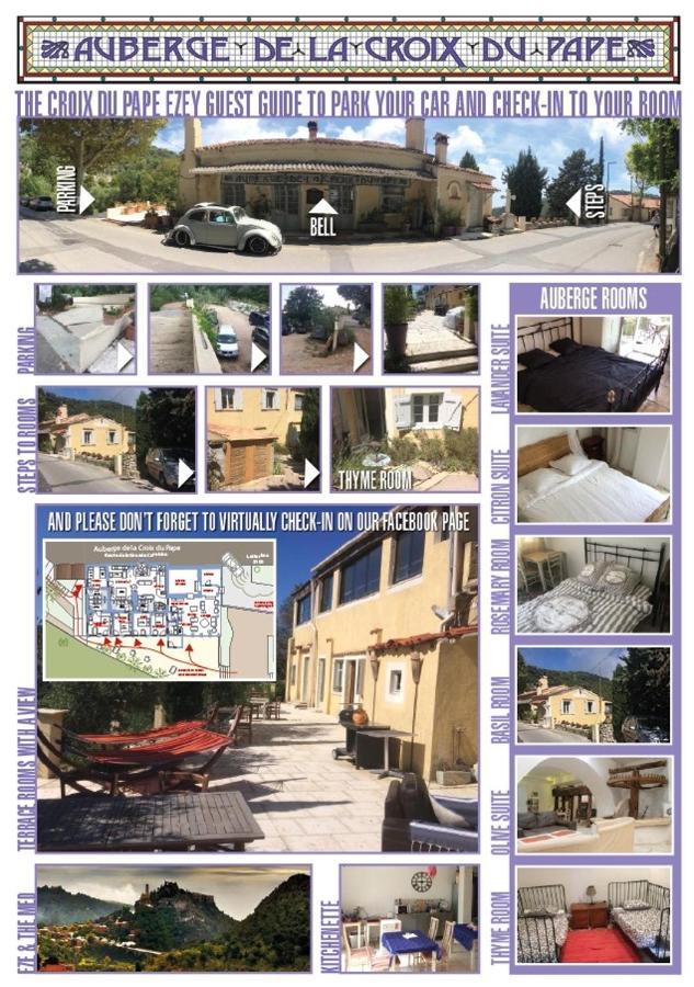 Auberge de la Croix du Pape Èze Extérieur photo